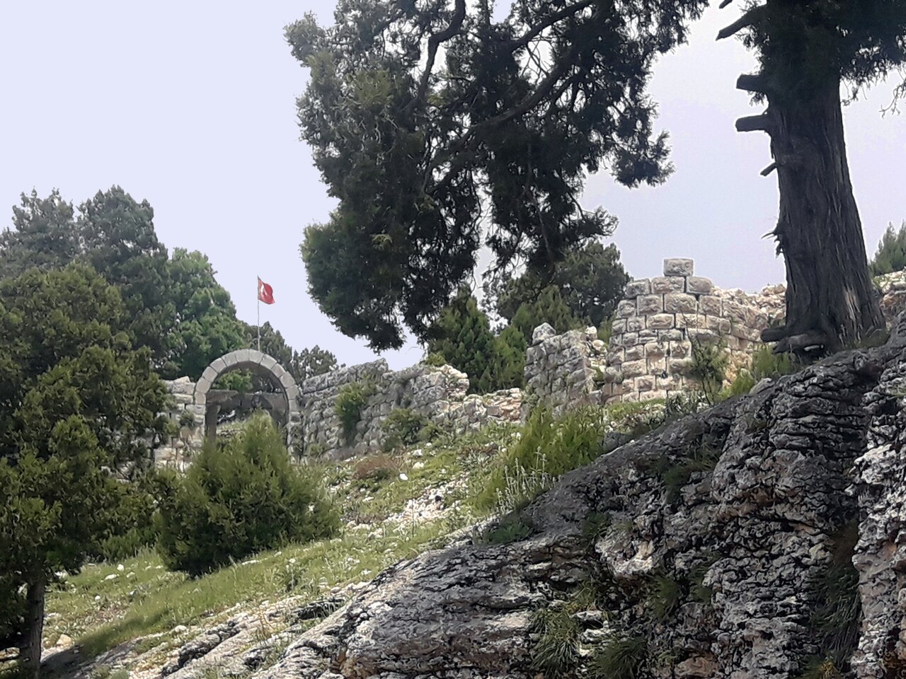 Fortified walls at the Gulek kulesi