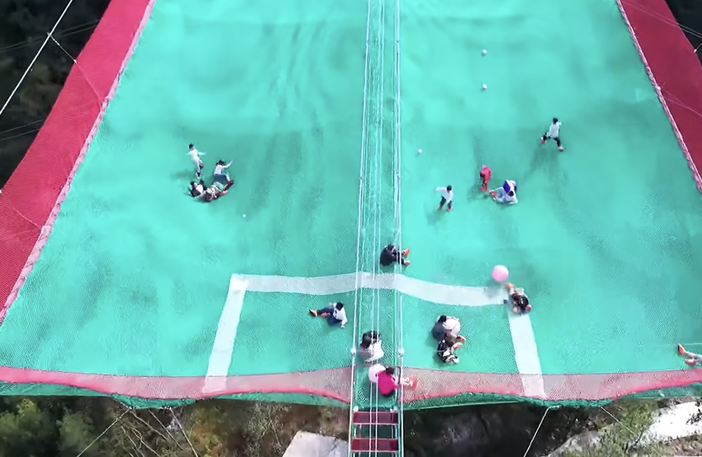 China suspended playground. 
